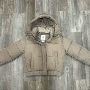 Abercrombie & Fitch Taupe Puffer Jacket